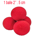 1 balle Rouge en mousse 2" ( super soft ) Goshman - Le Petit Magicien