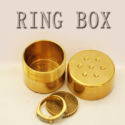 Ring Box brass - la bague dans la boite