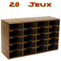 Wooden Playing Cards Cabinet 20 jeux