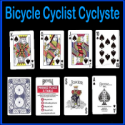 Bicycle Poker Cyclist Cycliste Bleu