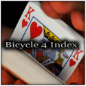 Bicycle 4 Index Bleu