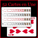 52 Carte En Une - Dame de Coeur Bicycle - Le Petit Magicien