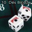 10 Dés Bicycle 1.4 cm