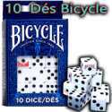 10 Dés Bicycle 1.4 cm