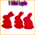 Mini Lapin Rouge  - 1 Seul - Goshman