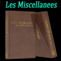 Livre Les Miscellanees - De Meven Dumontier