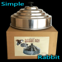 Casserole à Lapin Simple Chromé - Rabbit Pan - Bazar de Magia