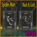 Jeu De Carte SpiderMan Black & Gold Papier