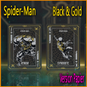 Jeu De Carte SpiderMan Black & Gold Papier