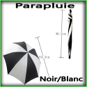 Parapluie à Production - Noir / Blanc