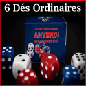 6 Dés Ordinaires 3 couleurs - Tony Anverdi