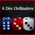 6 Dés Ordinaires 3 couleurs - Tony Anverdi