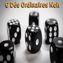 6 Dés Ordinaires Noir - Tony Anverdi