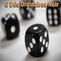 6 Dés Ordinaires Noir - Tony Anverdi