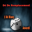 1 Die White Gimmicked - Mental dice , Die - Tony Anverdi