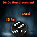 1 Die Black Gimmicked - Mental dice , Die - Tony Anverdi