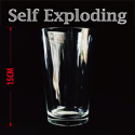 Self Exploding Drinking Glass ( Lisse ) 15 cm - Wance