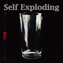 Self Exploding Drinking Glass ( Lisse ) 15 cm - Wance