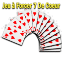 Bicycle a Forcer  7 De coeur Rouge ( 26 cartes )