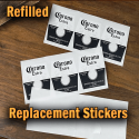 Refilled - Replacement Stickers - 20 sets