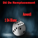 1 Die White Gimmicked - Mental dice , Die - Tony Anverdi