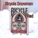 Bicycle Snowman Red