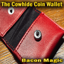 The Cowhide Coin Wallet Red - Bacon Magic