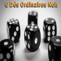 6 Dés Ordinaires Noir - Tony Anverdi