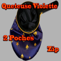 Quêteuse  Magicien Violet - Zip Simple Poches - Bazar De Magia