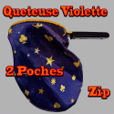 Quêteuse  Magicien Violet - Zip Simple Poches - Bazar De Magia