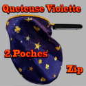 Quêteuse  Magicien Violet - Zip Simple Poches - Bazar De Magia