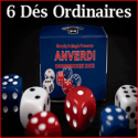 6 Dés Ordinaires 3 couleurs - Tony Anverdi