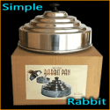 Casserole à Lapin Simple Chromé - Rabbit Pan - Bazar de Magia