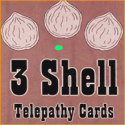 3 Shell Télépathy Cards - Chazpro Magic