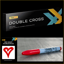 Double Crosse - Red Heart - Coeur Rouge - Le Petit Magicien