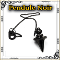 Pendule Du Mentaliste Noir Pointe Conique