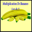 Multiplication de Bananes en Mousse - Lot de 5