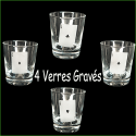 Verres à Whisky Gravés - Carré d'As