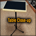 Table close-up Polyvalente - Tapis Noir
