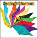 Foulard Diamant Rose 18"