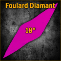Foulard Diamant Rose 18"