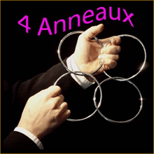 Anneaux Chinois - 4 anneaux 14 x 0.5 cm