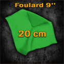 Foulard En Soie Vert 20 cm - 9"