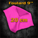Foulard En Soie Rose 20 cm - 9"