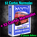 Phoenix Double Decker - 2 Jeux Bleu - Card Shark
