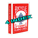 Bicycle 4 Index Rouge