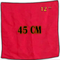 Foulard En Soie Rouge 45 cm - 18"