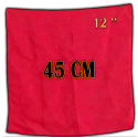 Foulard En Soie Rouge 45 cm - 18"