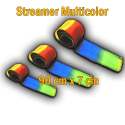Streamer Multicolor 90 cm x 7 cm - 2"x38"
