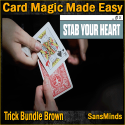 Card Magic Made Easy - Limited 5 - Trick Bundle Brown - SansMinds